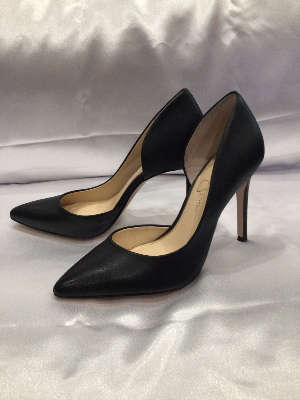 Jessica Simpson Black Pointed Toe D’Orsay Pumps Heels